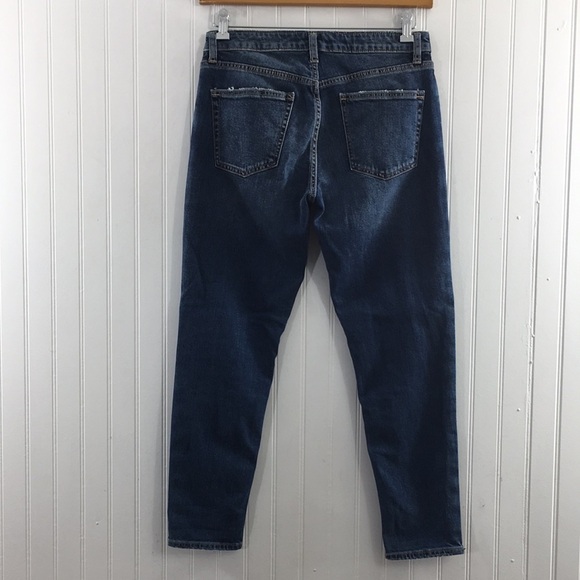 Silver Jeans Vintage Slim Skinny Cropped Jeans Womens‎ 26x27 Dark Cotton Denim - Picture 4 of 12